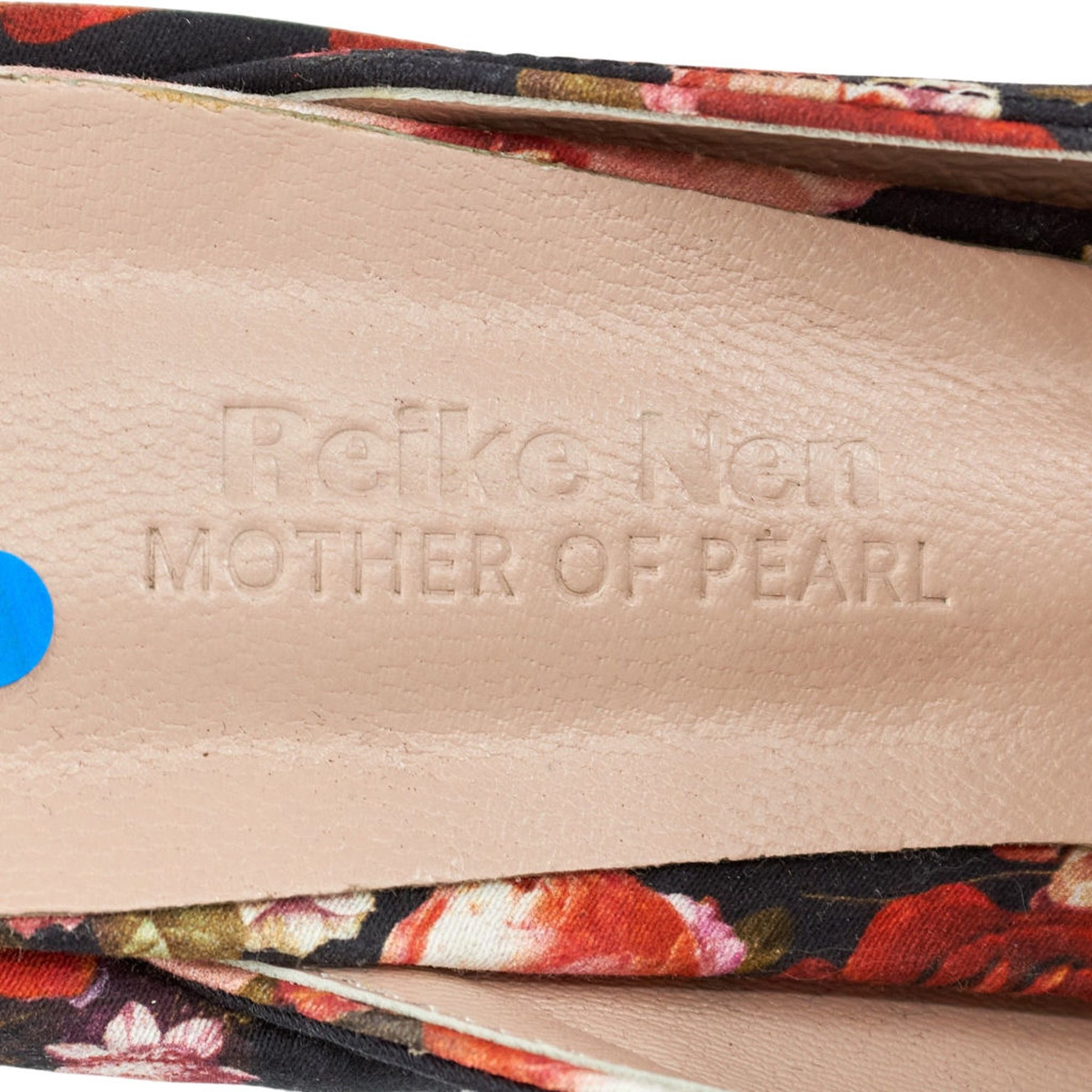 Mother of Pearl Reike Nen Floral Mules