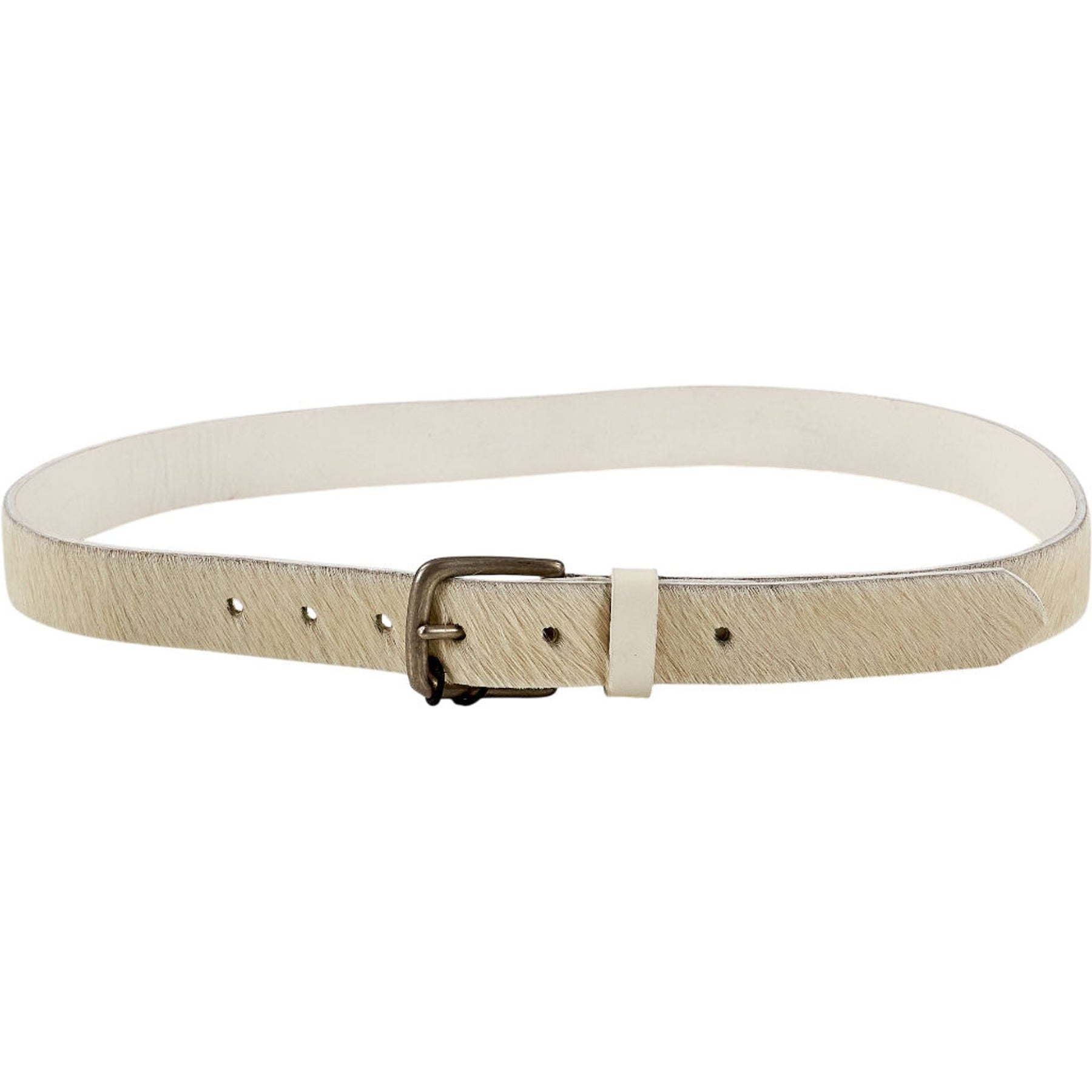 YMC Beige Leather Belt