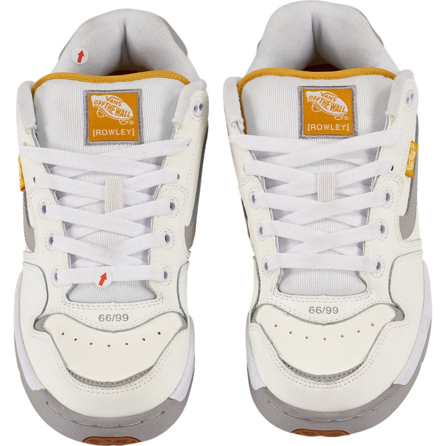 Vans White Grey Rowley XLT Trainers US 9