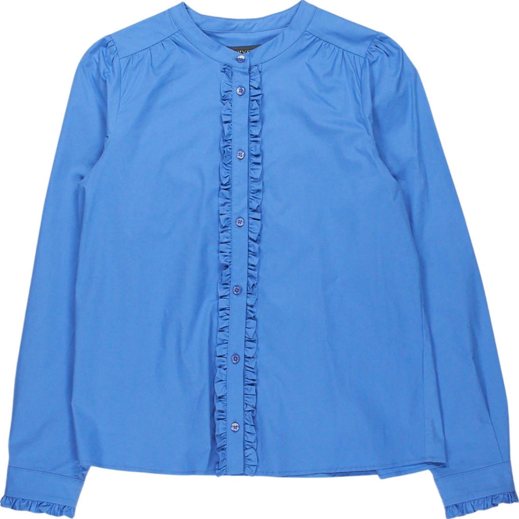 Wyse London Blue Long Sleeve Blouse