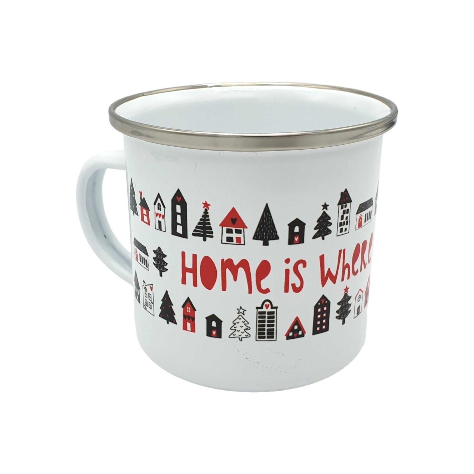 Crisis Editions Enamel Mug - Exclusive "Home is where the Love is" Design