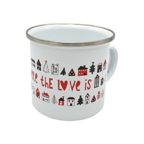 Crisis Editions Enamel Mug - Exclusive "Home is where the Love is" Design