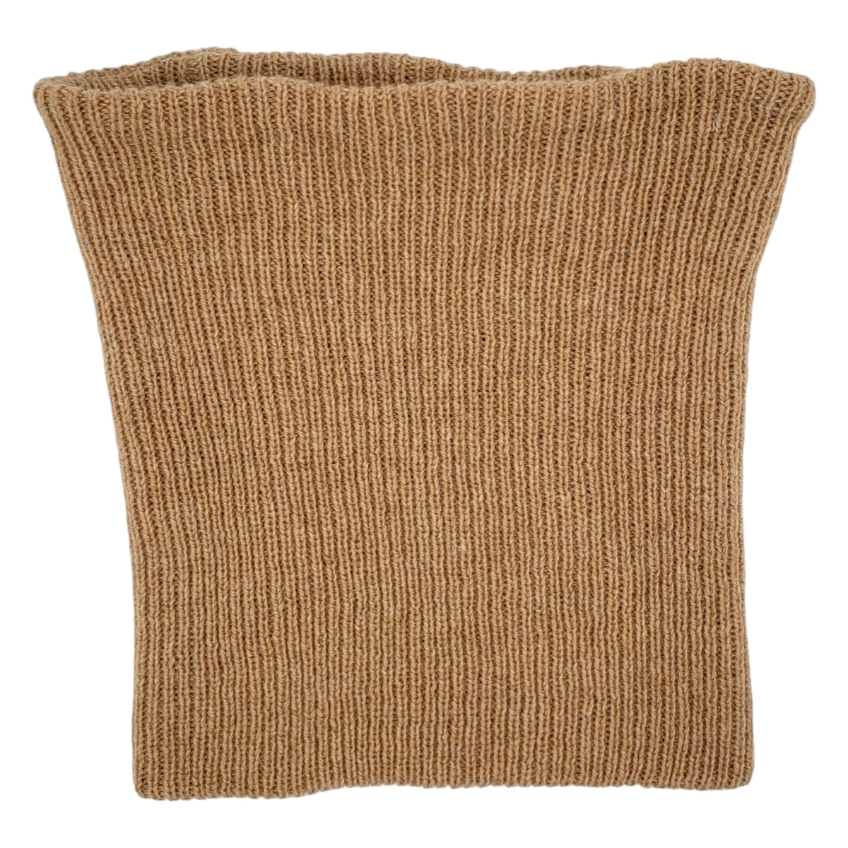 The English Difference Tan Rib Knit Neck Warmer