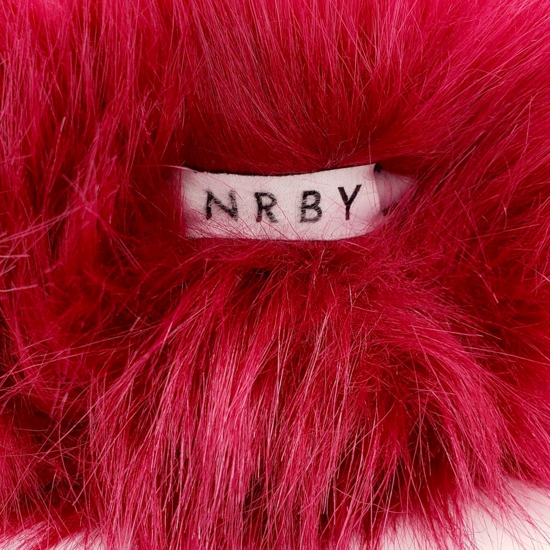 Helen Moore x NRBY Deep Pink Faux Fur Head Band