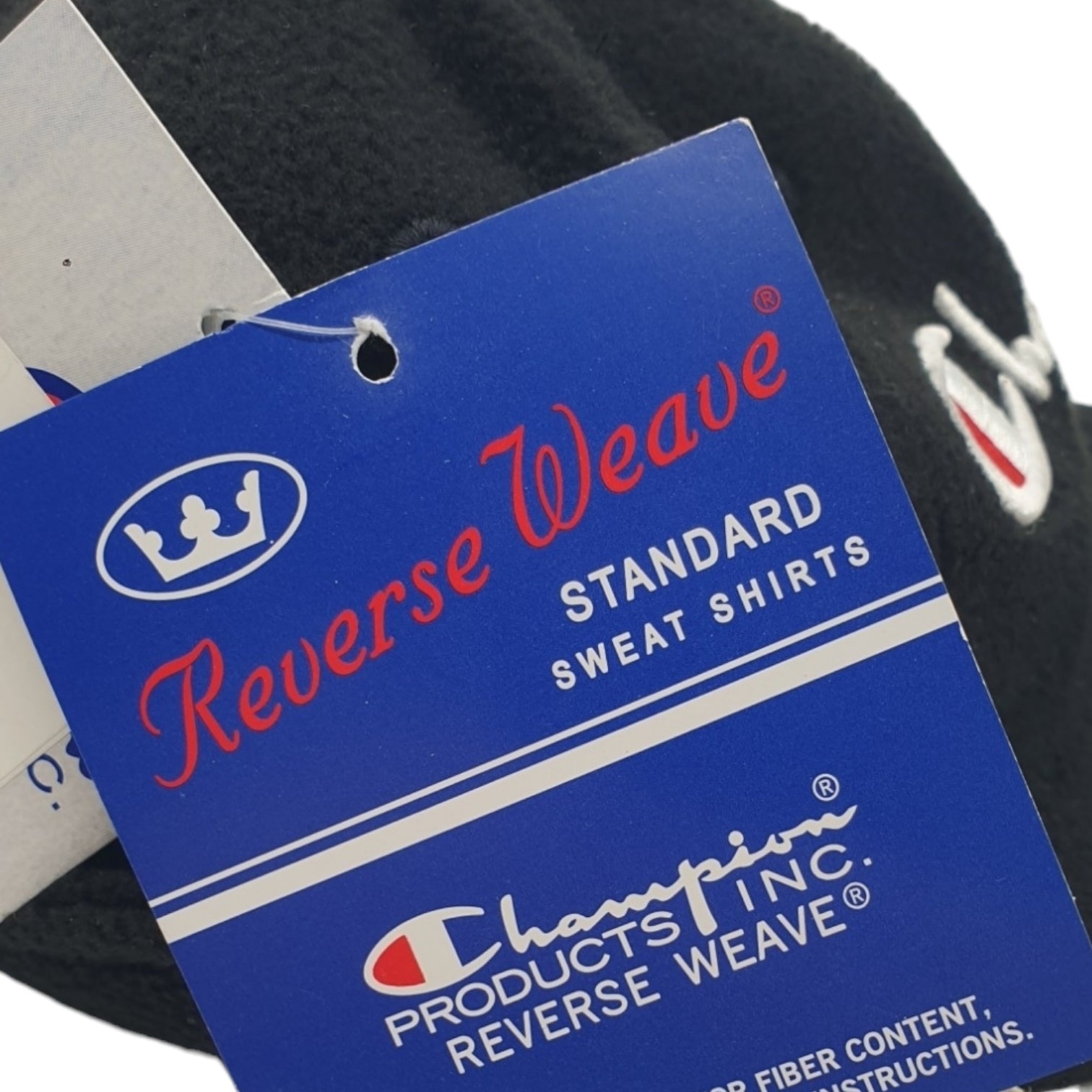 Champion Black Reverse Weave Script Logo Baseball Cap
