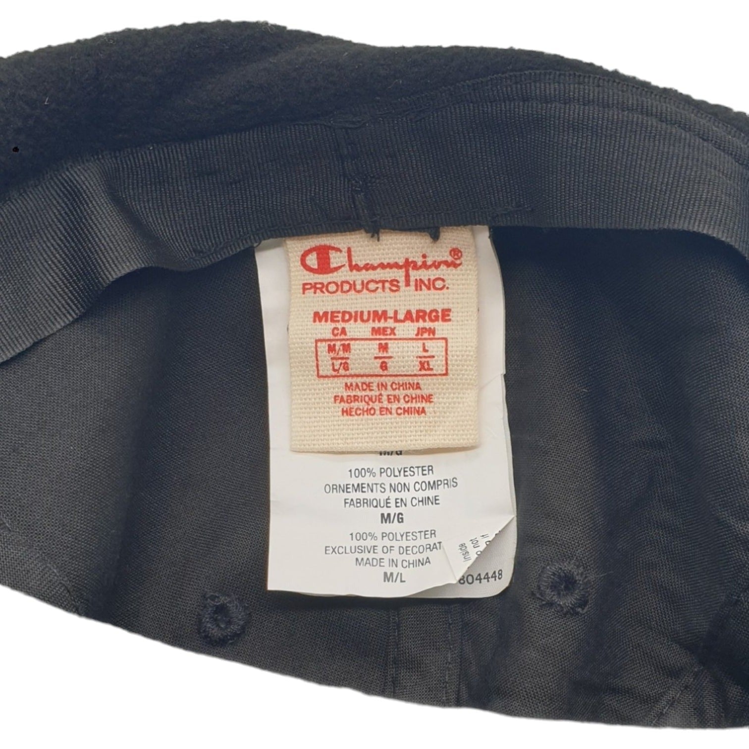 Champion Black Reverse Weave Script Logo Baseball Cap