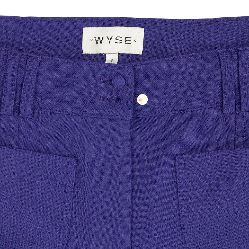 Wyse Blue Flared Trousers Size 3, UK 12