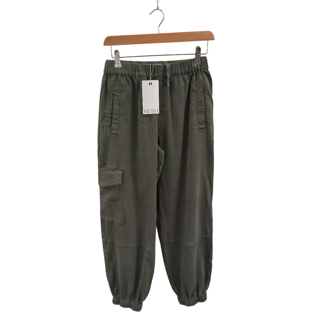 Hush Ivy Green Ava Washed Cargo Trousers