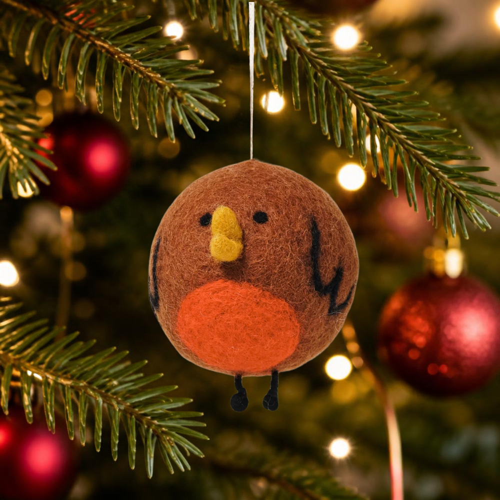 Robin Felt Decoration