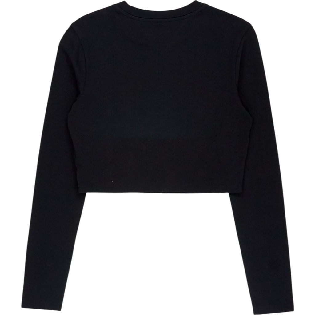 Tommy Jeans Black TJW BBY Floral Long Sleeve Top