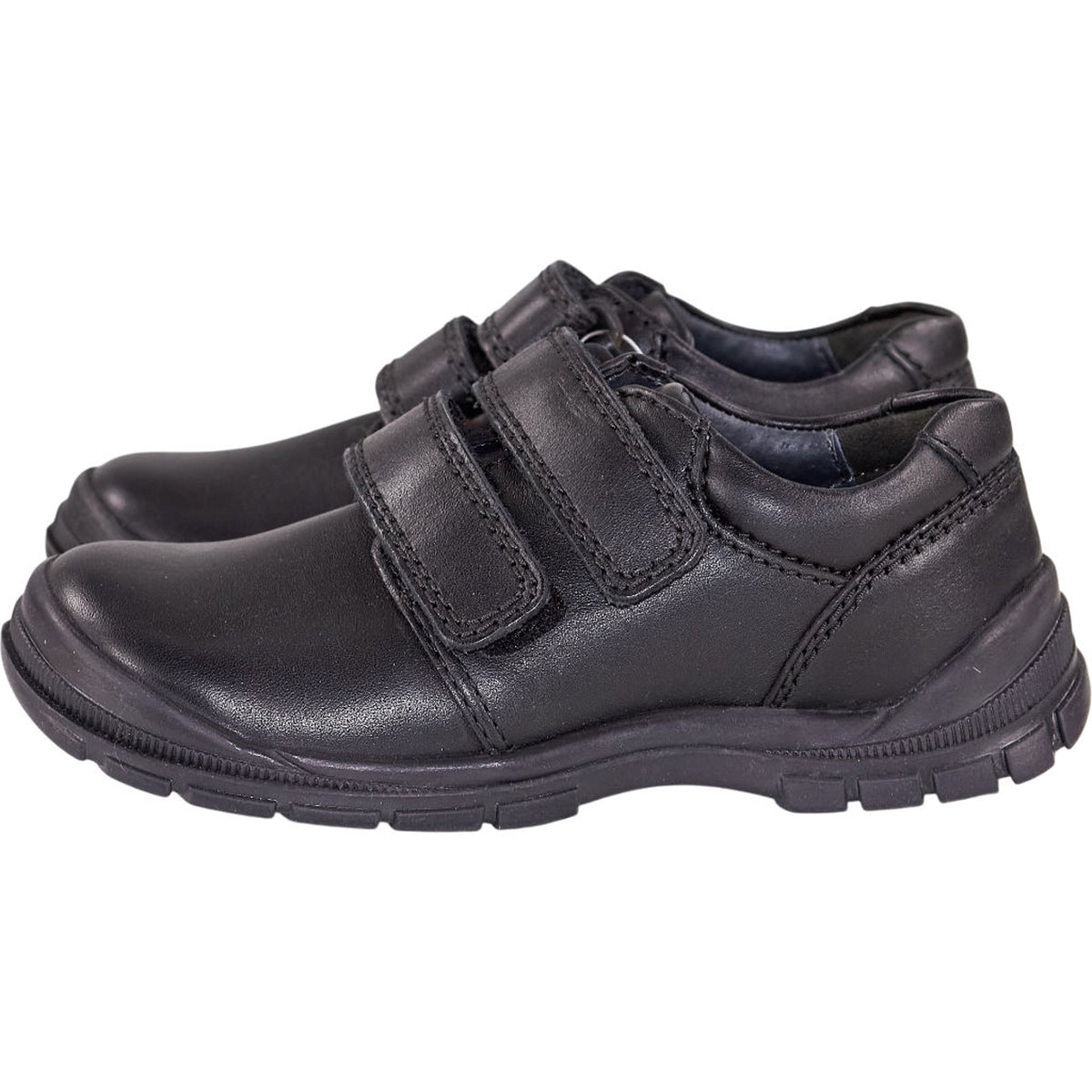 Start-Rite Black Leather Engineer Shoes
