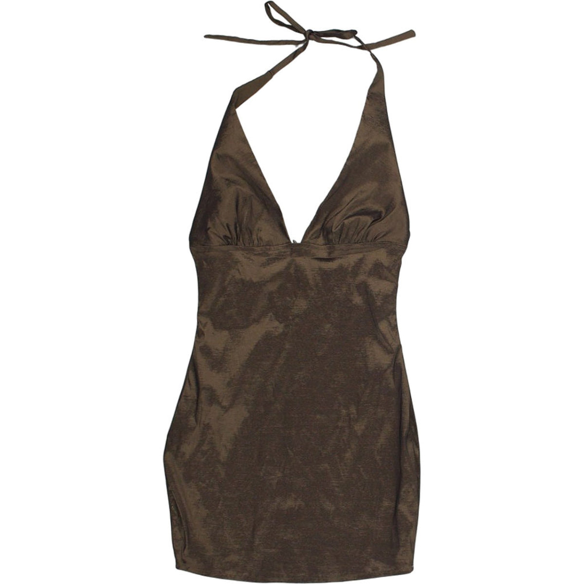 Motel Bronze Satin Coby Dress