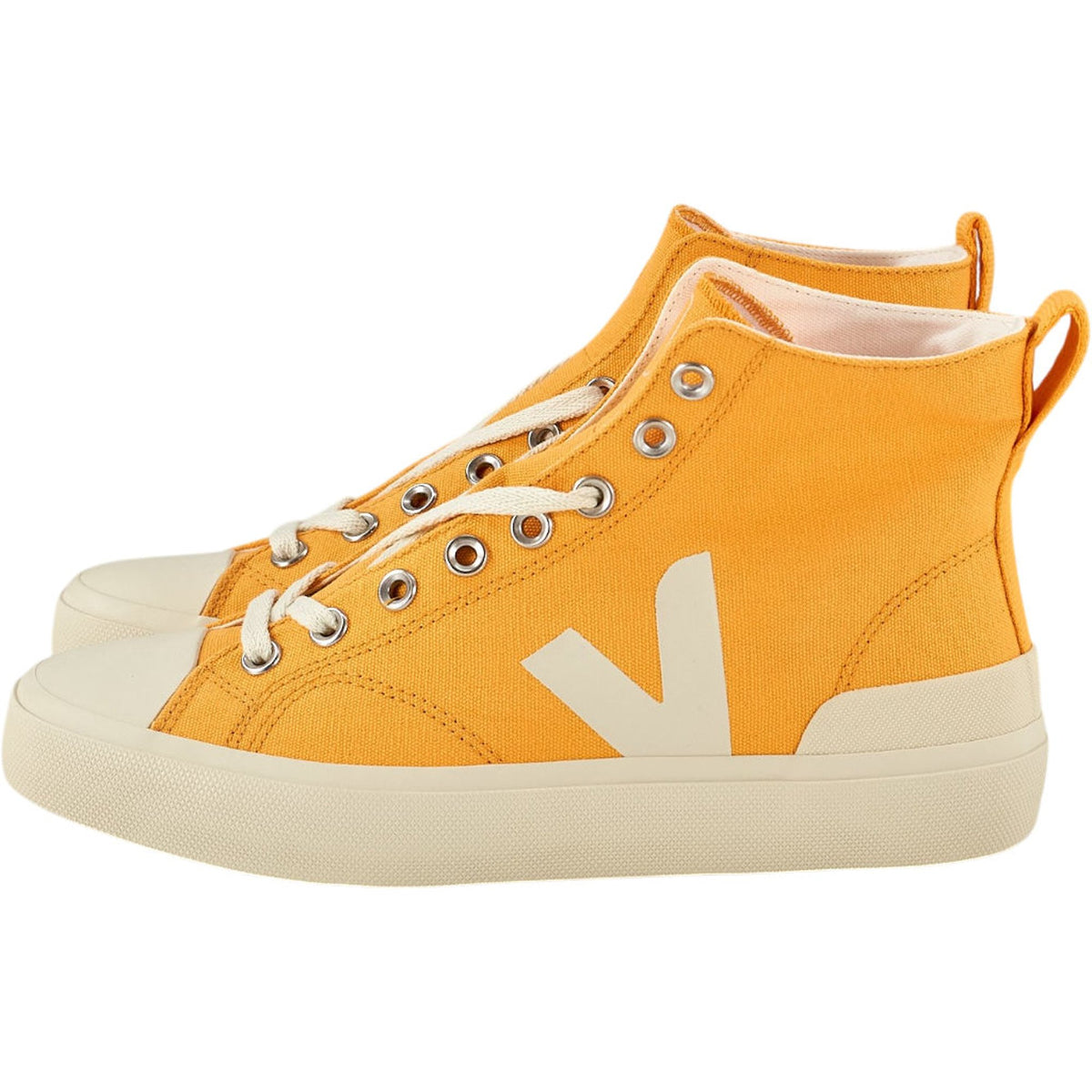Veja Orange Wata II Canvas Trainers
