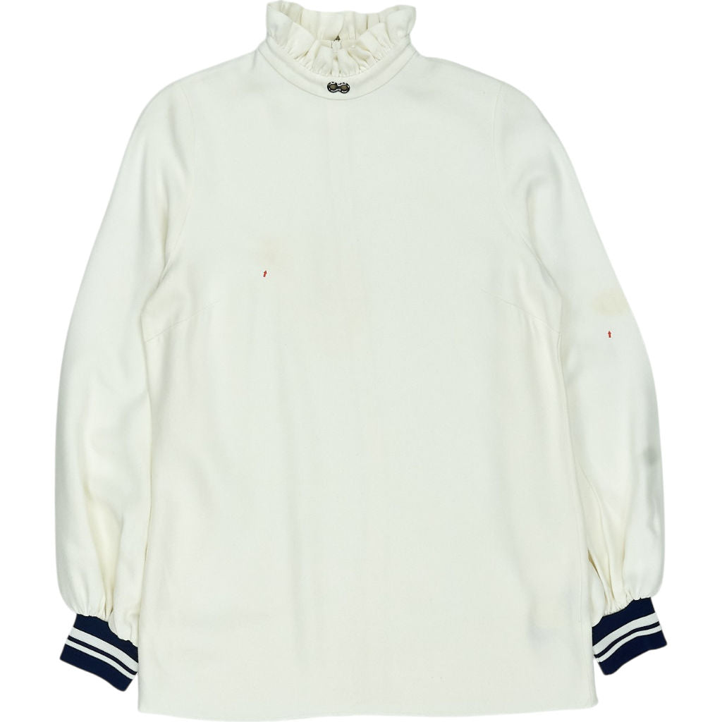 Mother of Pearl White High Neck Blouse