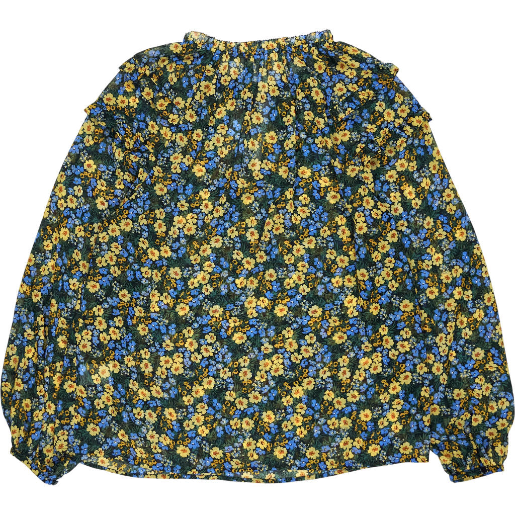 Hush Dark Pop Floral Sierra Frill Blouse