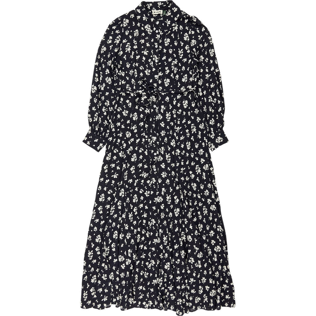 Rixo Black Maddison Floral Dress