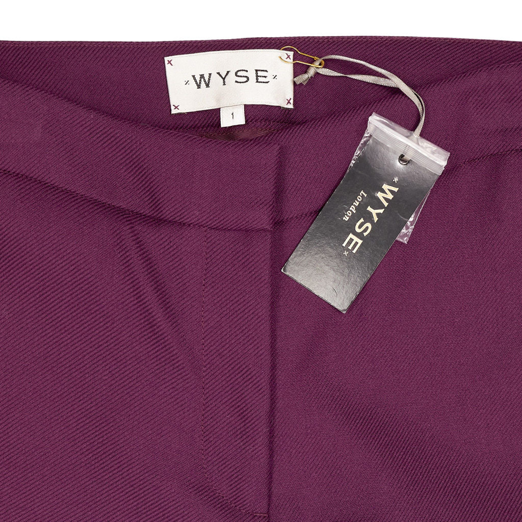 Wyse Purple Wool Trousers