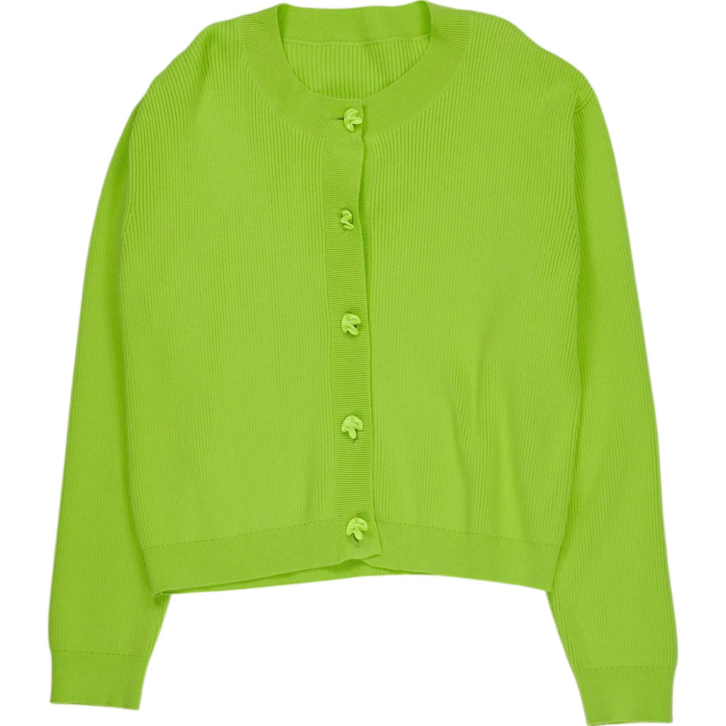 OMNES Green Knit Cardigan