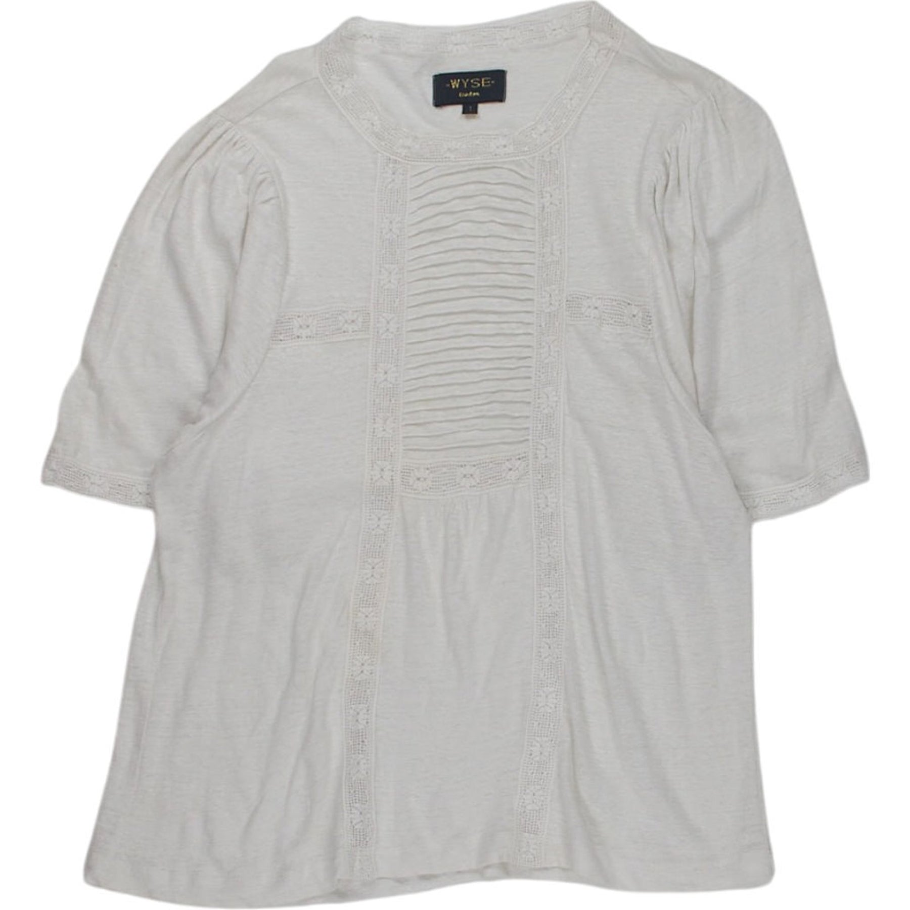 Wyse London White Lace Detail Top
