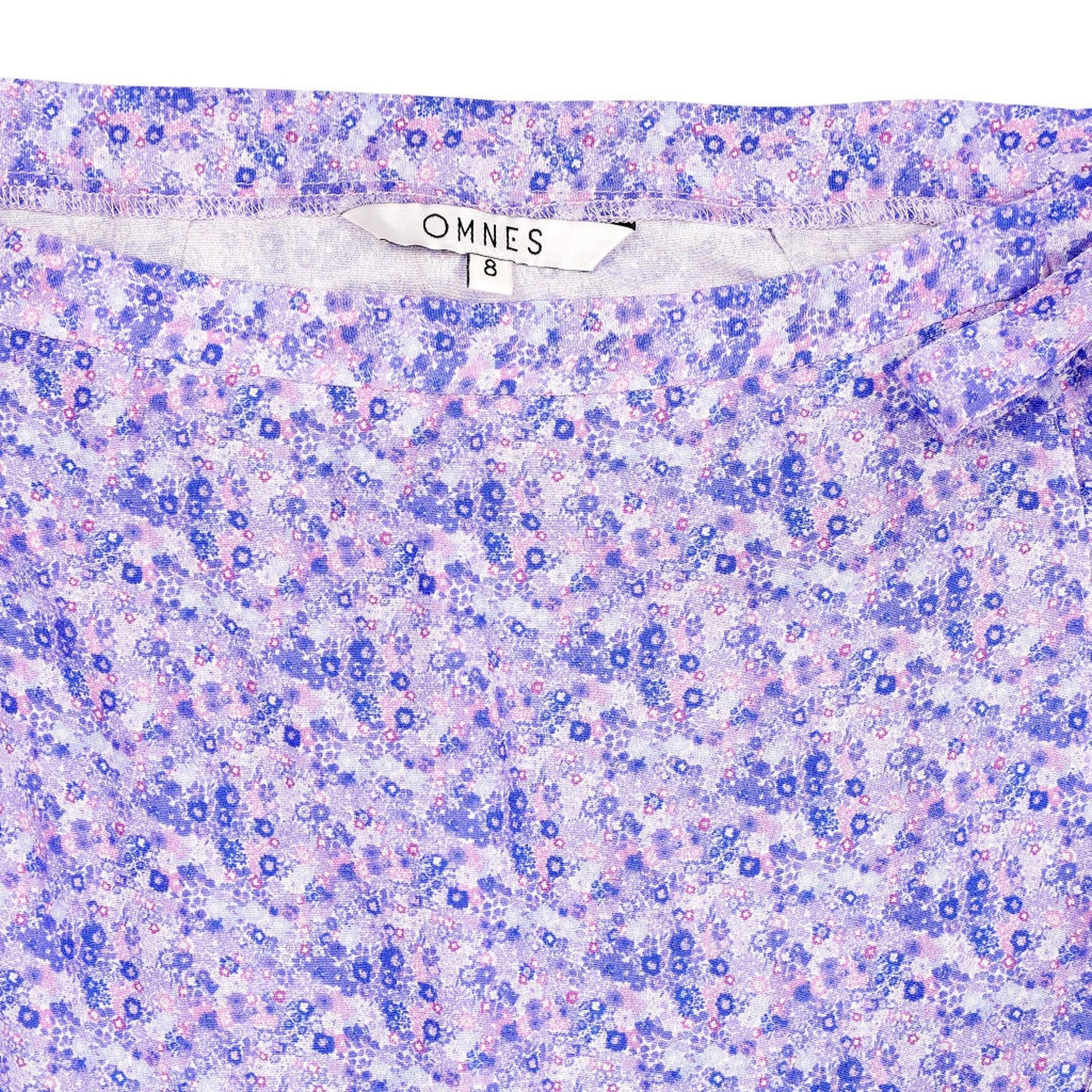 Omnes Purple Floral Midi Skirt