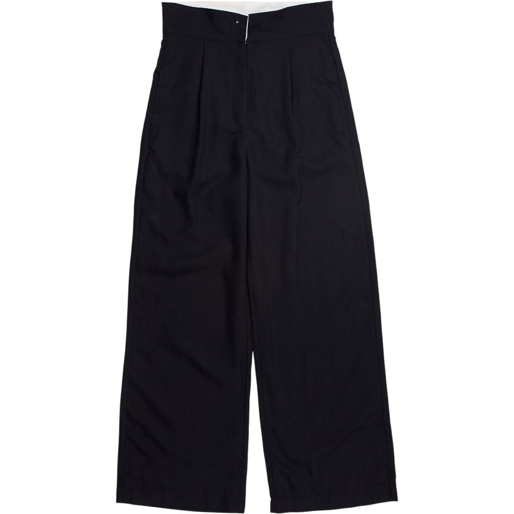 Fidos Black Wide Leg Trousers