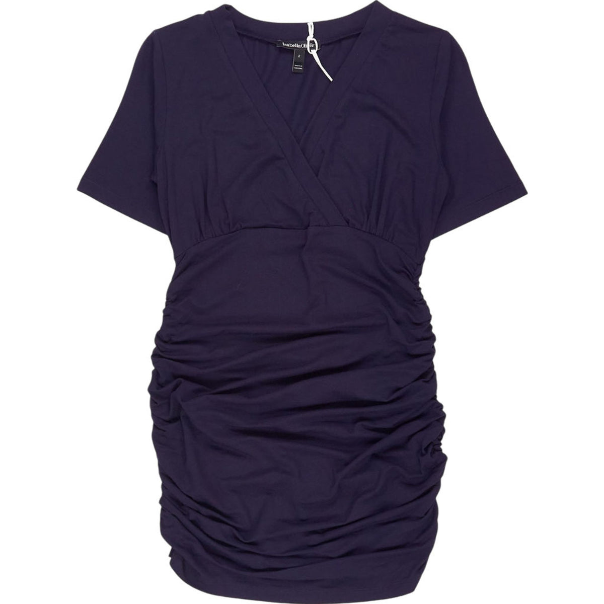 Isabella Oliver Maternity Navy Ruched Dress