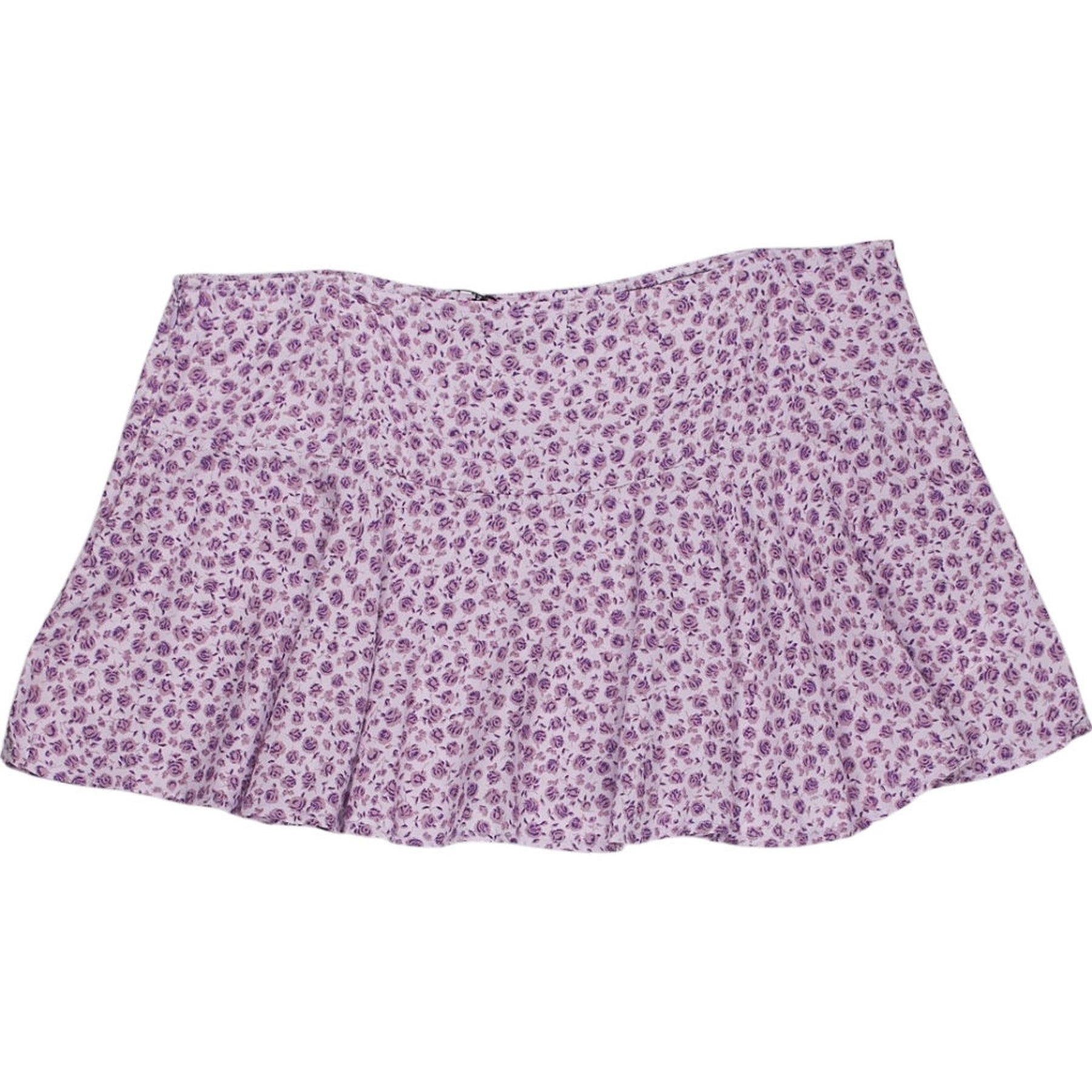 Motel Lilac Ditsy Rose Rara Skirt