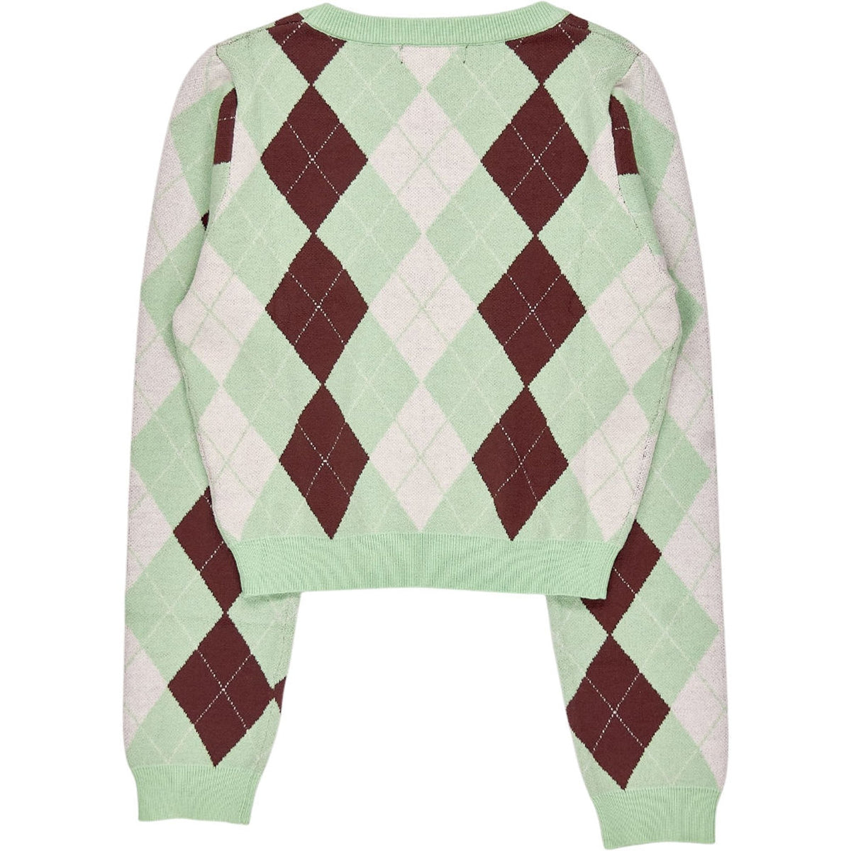 Motel Green Argyle Zuk Jumper