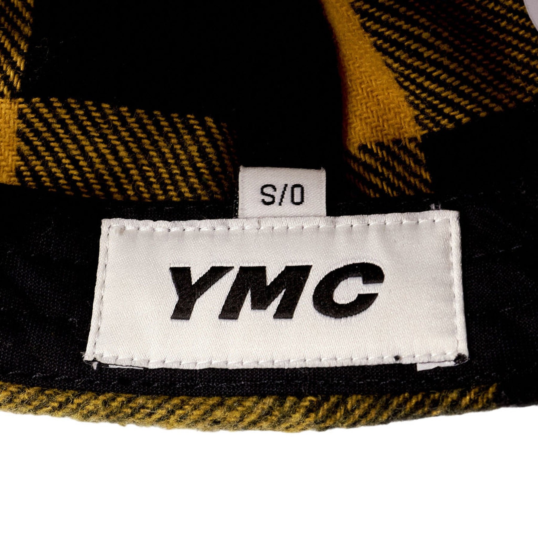 YMC Yellow Black Check Cap