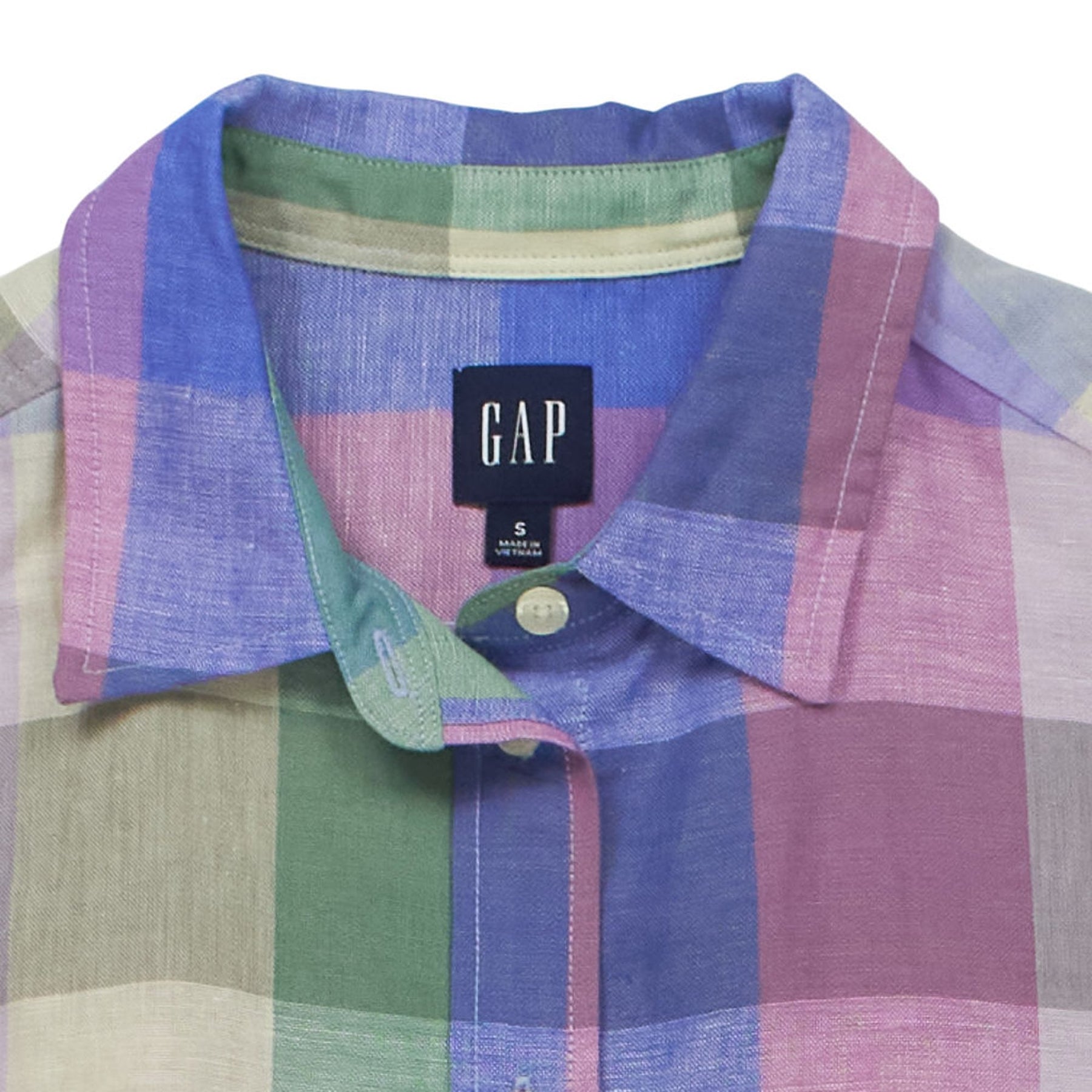 GAP Multicoloured Short Sleeve Shirt Dress