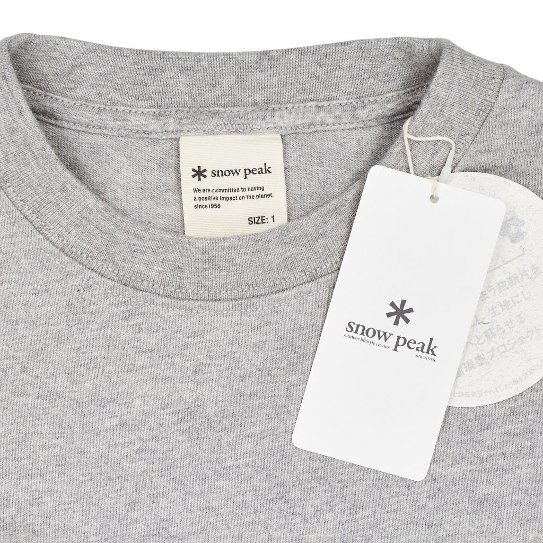 Snow Peak Grey Recycled Cotton Dress