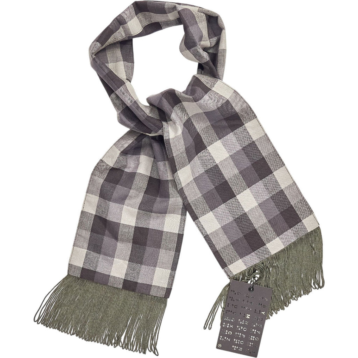YMC Brown Gingham Scarf