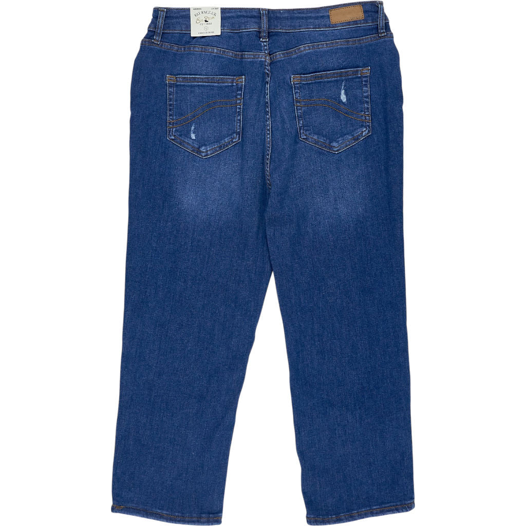 Fat Face Blue Hamble Capri Jeans