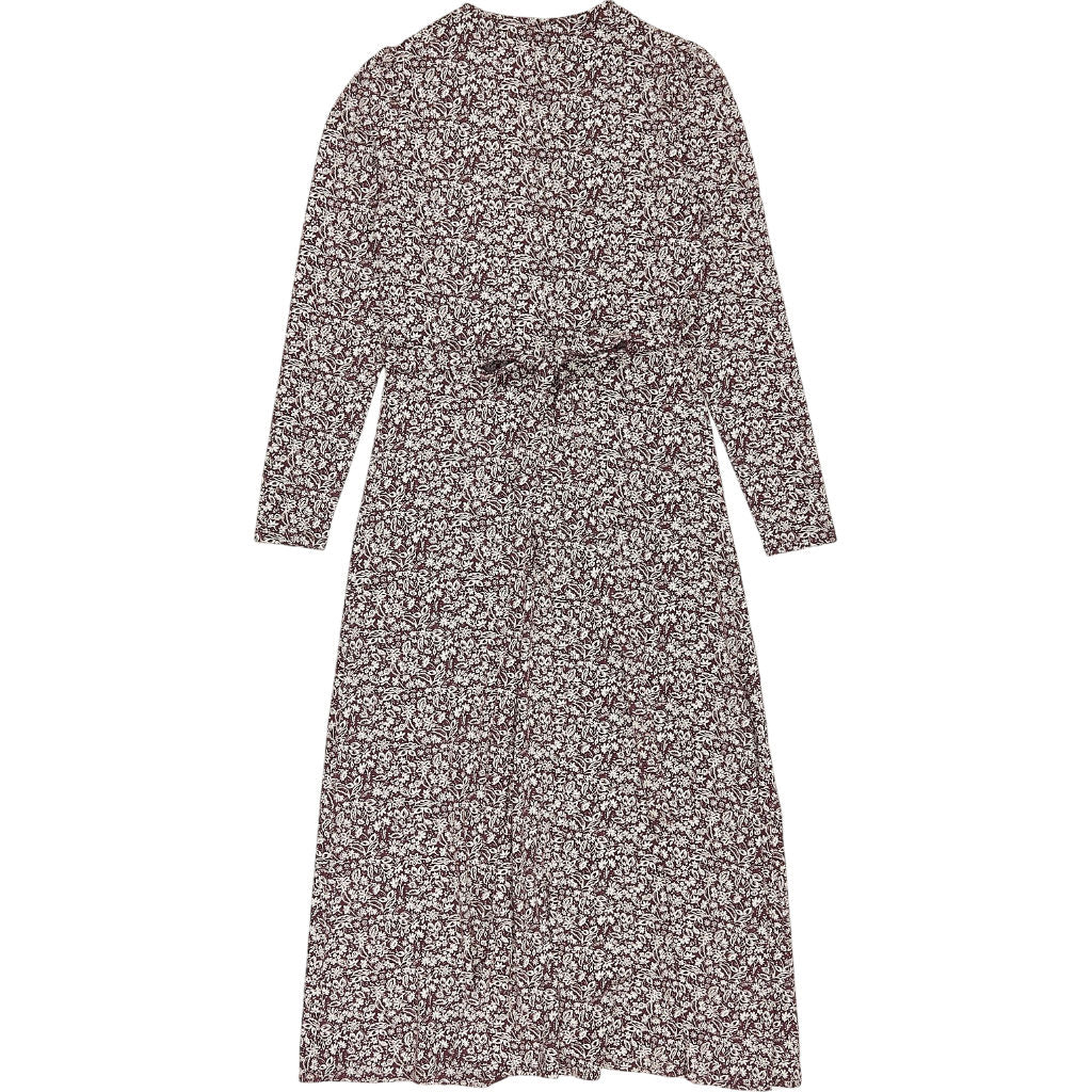 Baukjen Burgundy Floral Midi Dress