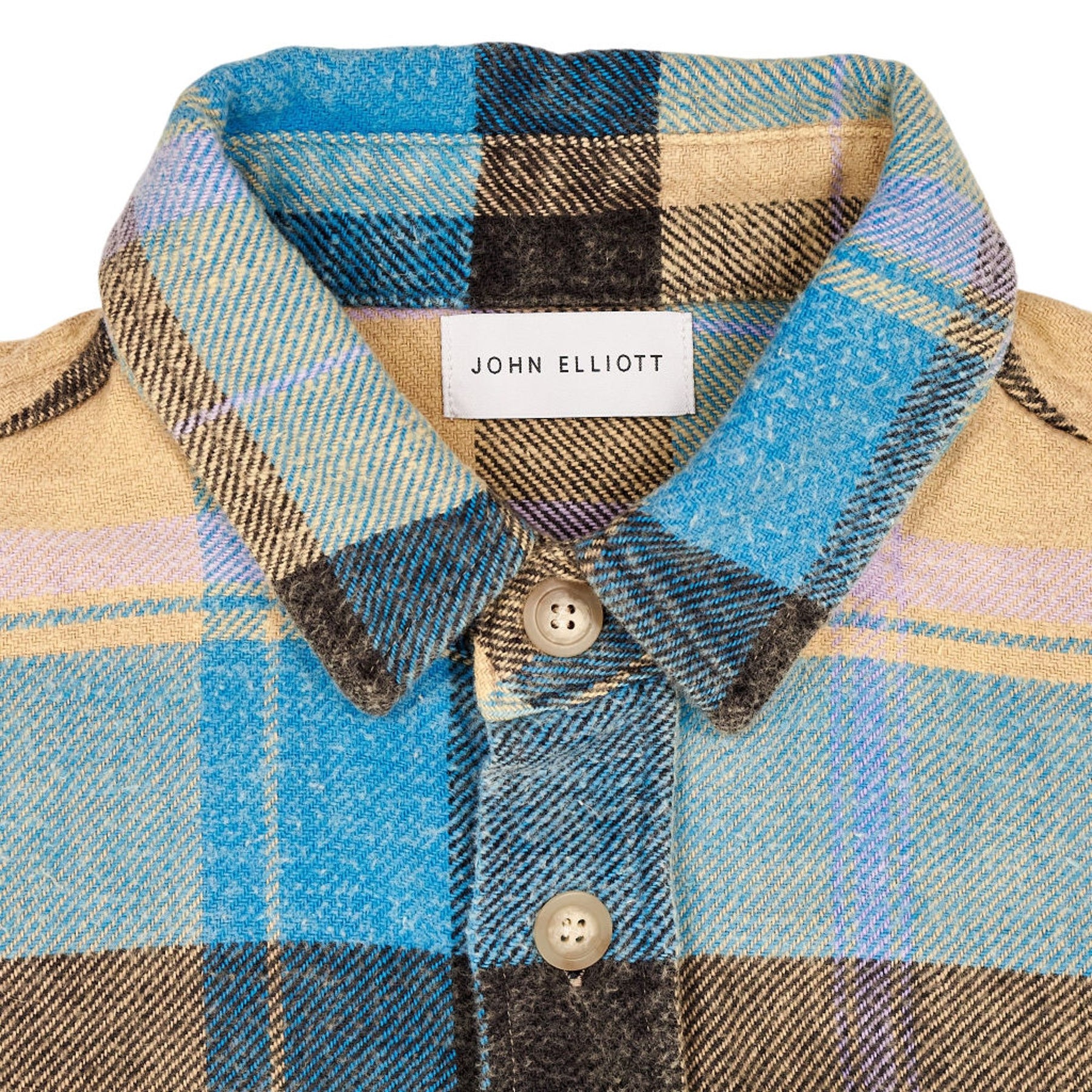 John Elliott Blue Check Shirt