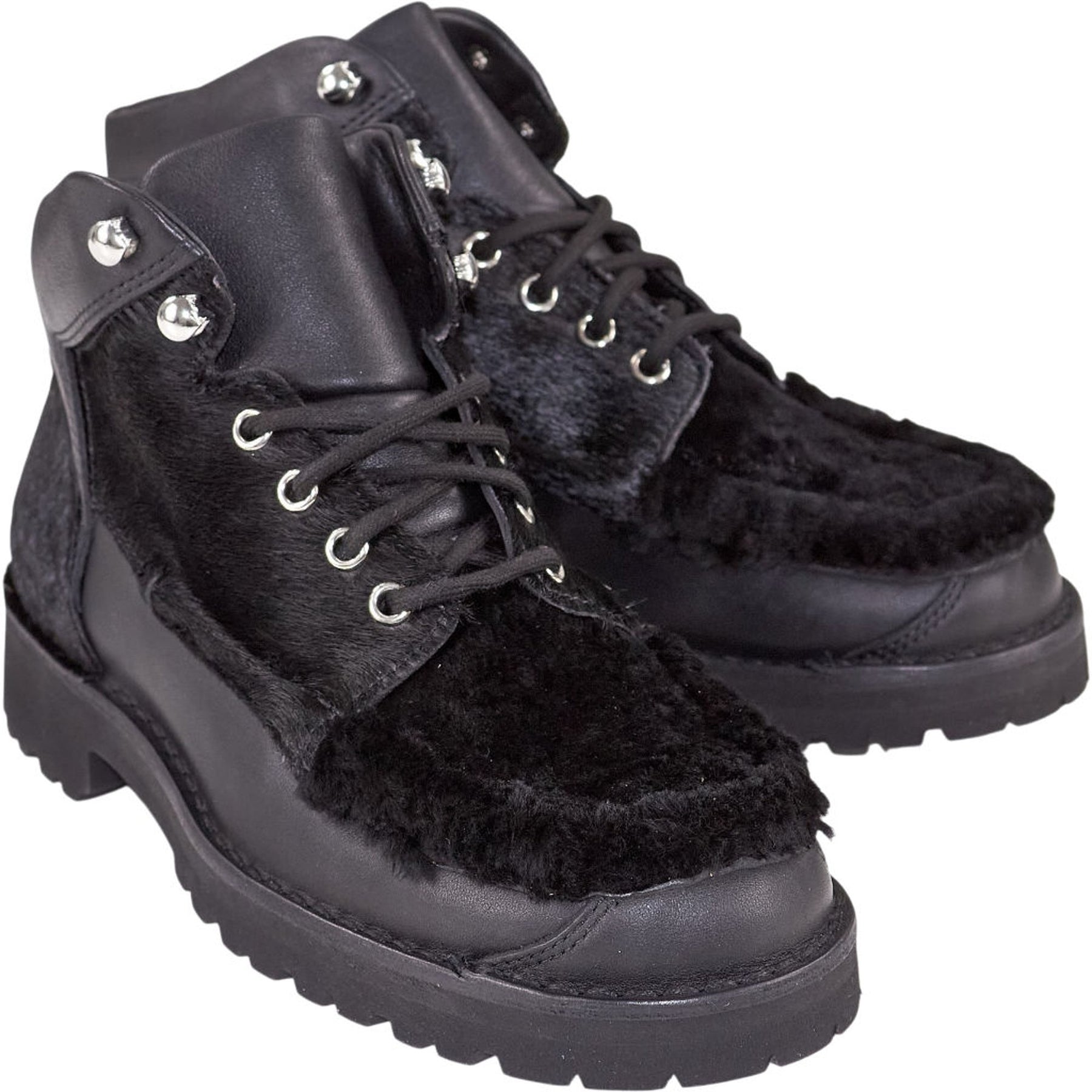 Fracap Black Wool Mix Boots