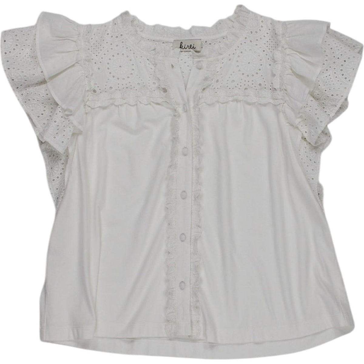 WYSE White Myla Top