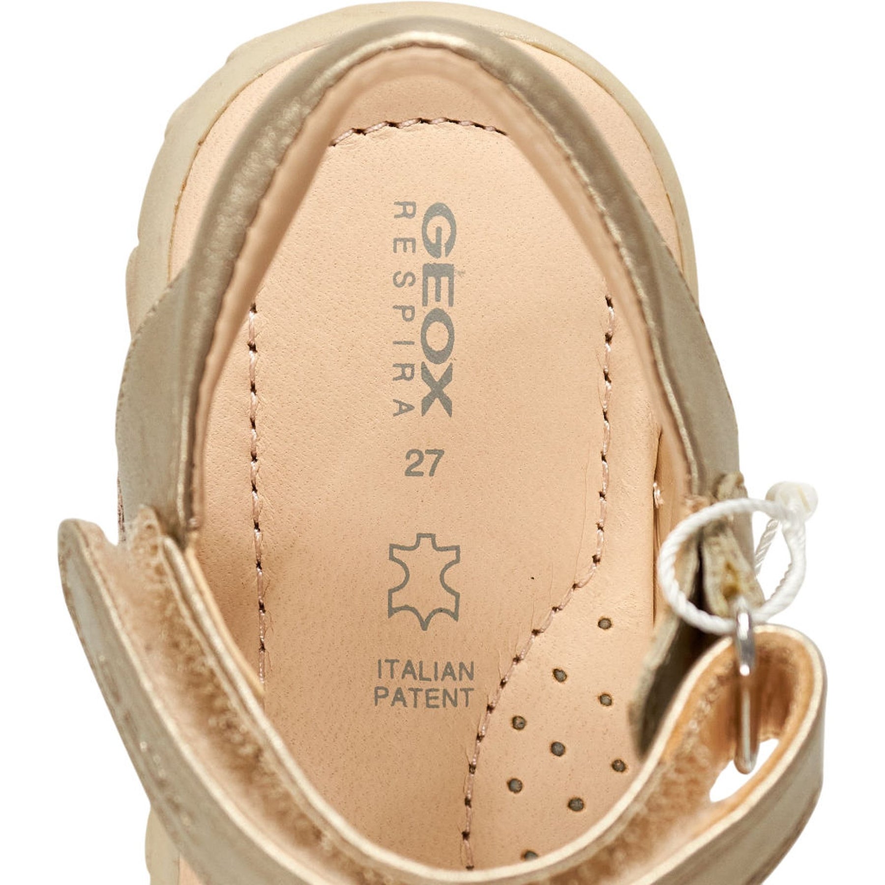 Geox Gold Flower Kids Sandals