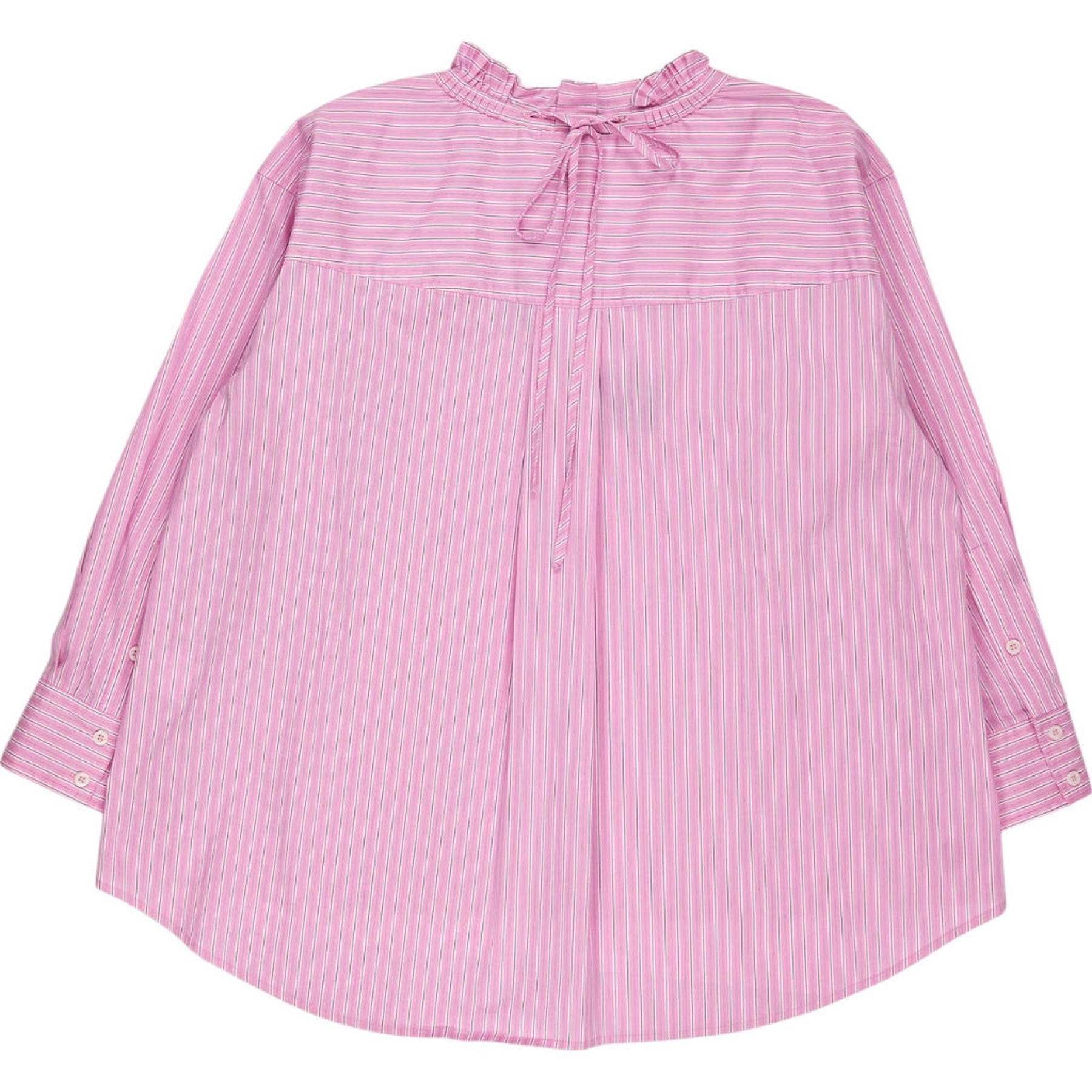 Wyse Pink Ivory Stripe Odette Blouse