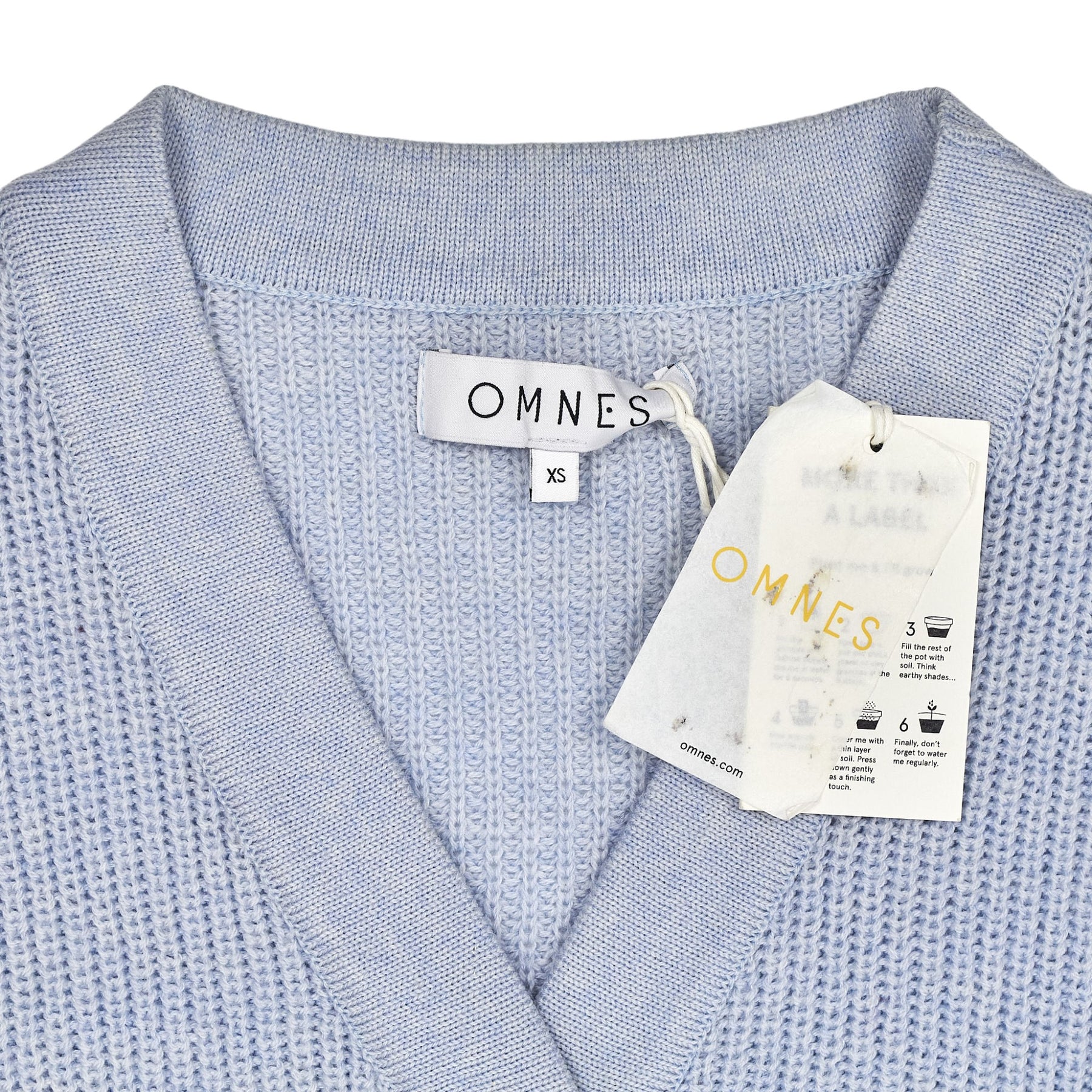 OMNES Light Blue Knitted Cardigan