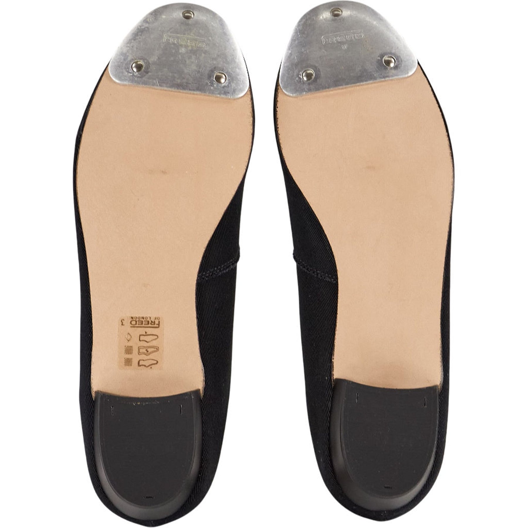Freed of London Black Canvas Tap Shoes
