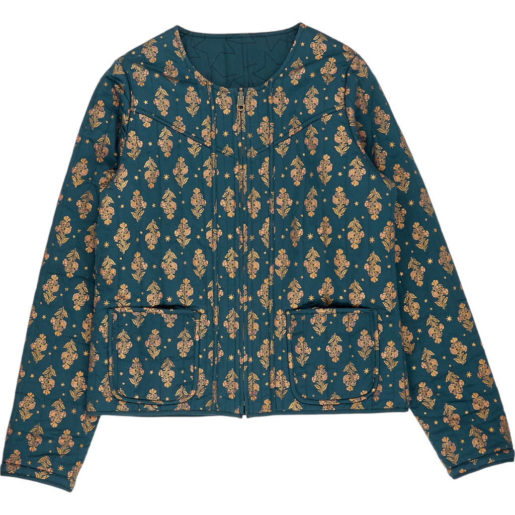 Wyse Green Reversible Bomber Jacket