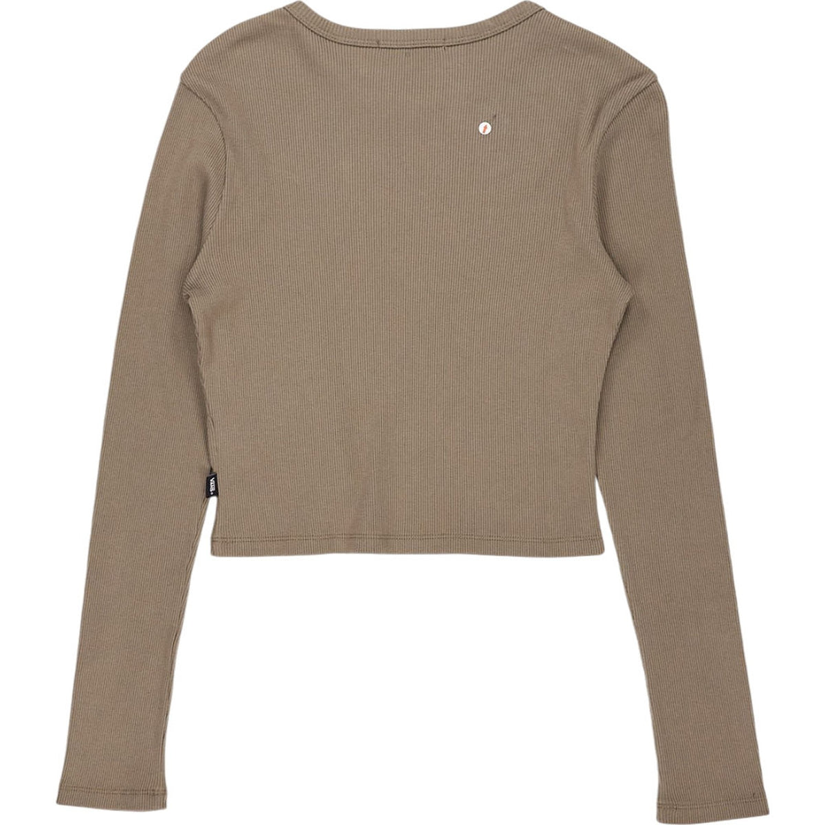 Vans Khaki Ribbed Long Sleeve Top