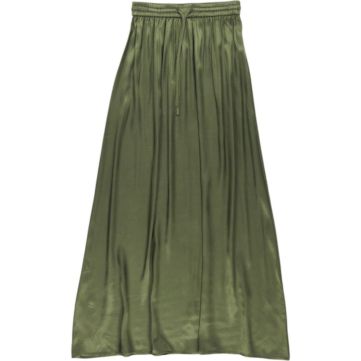 Strong Girls Club Green Viscose Midi Skirt