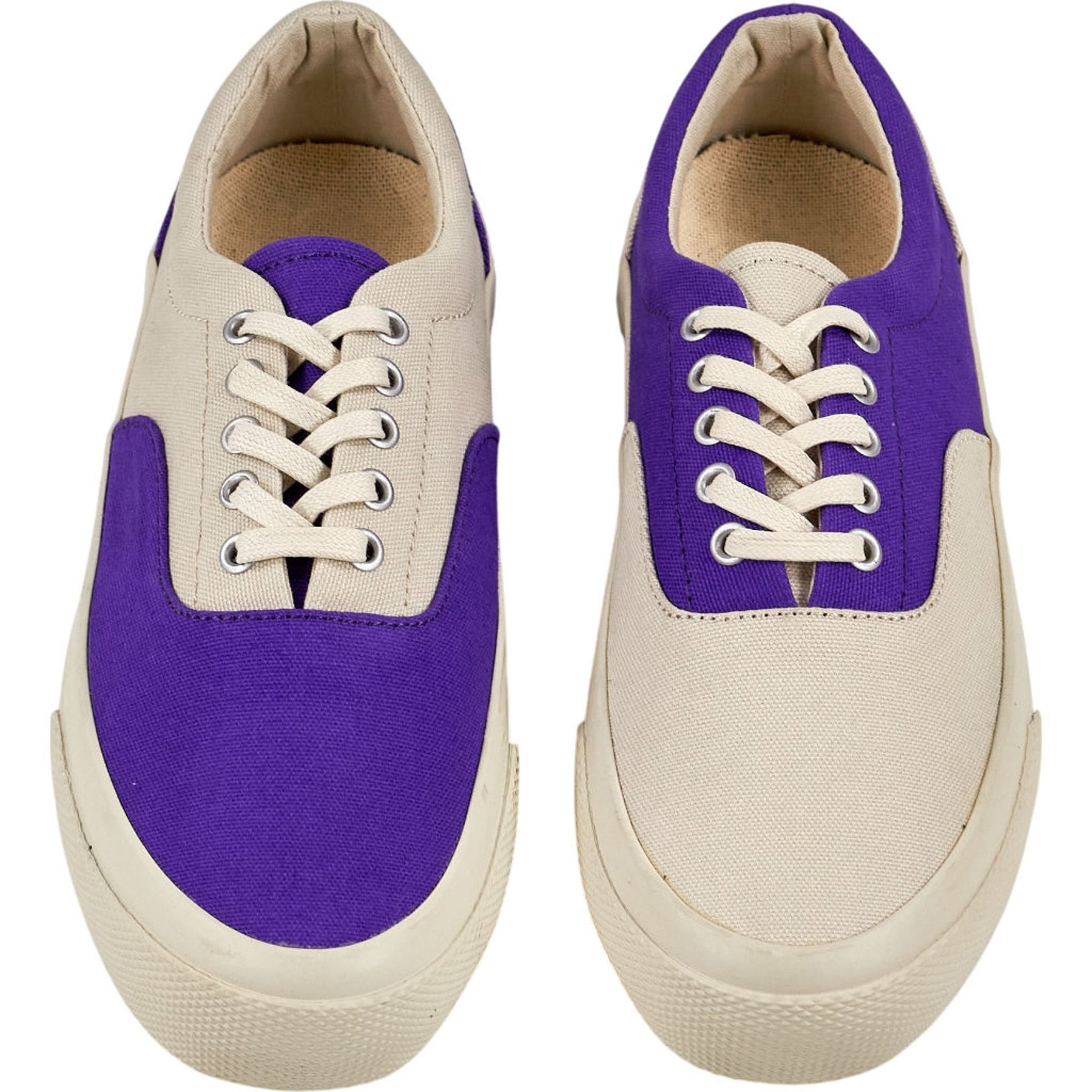 YMC Purple Canvas Trainers