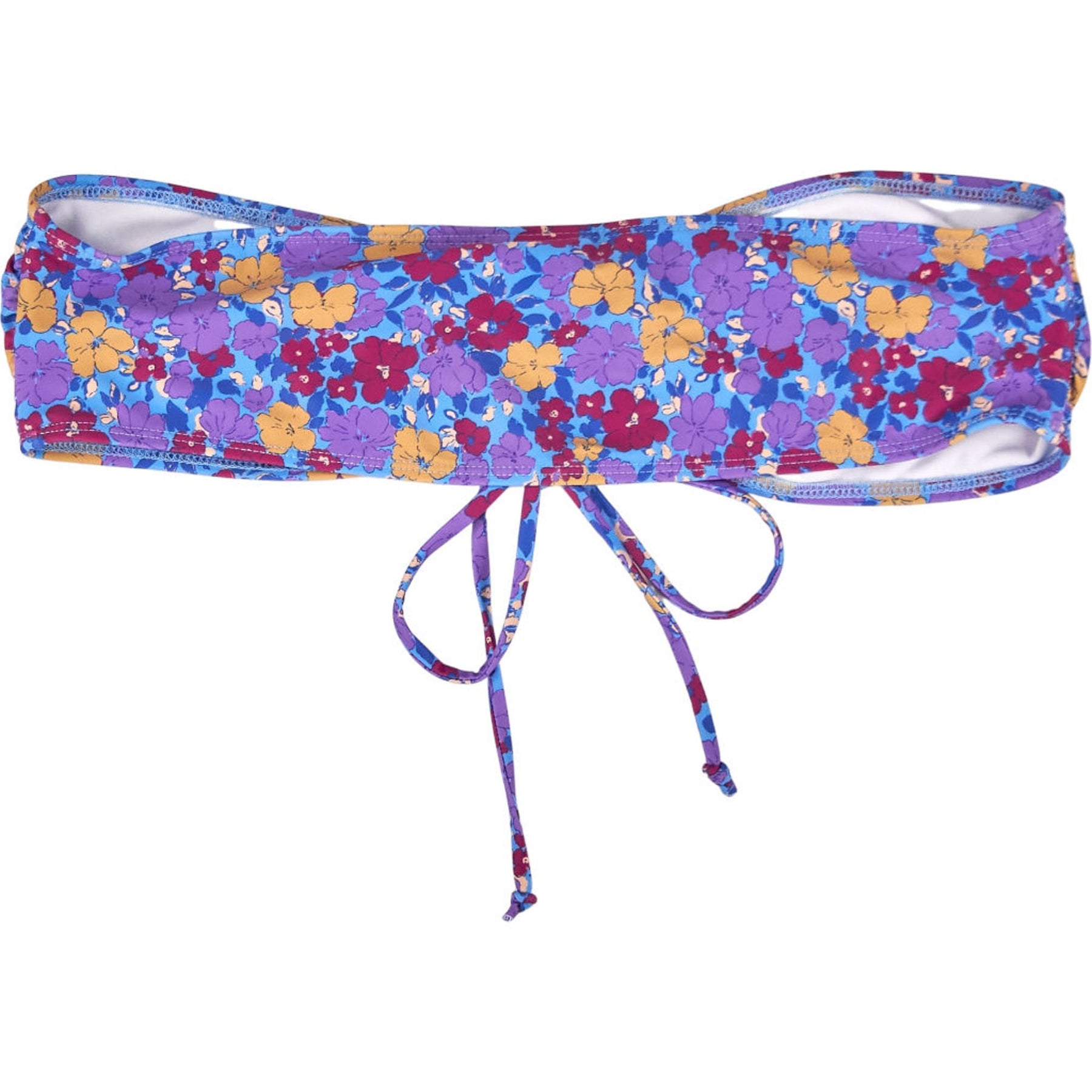 Motel Purple Floral Racola Bikini Top