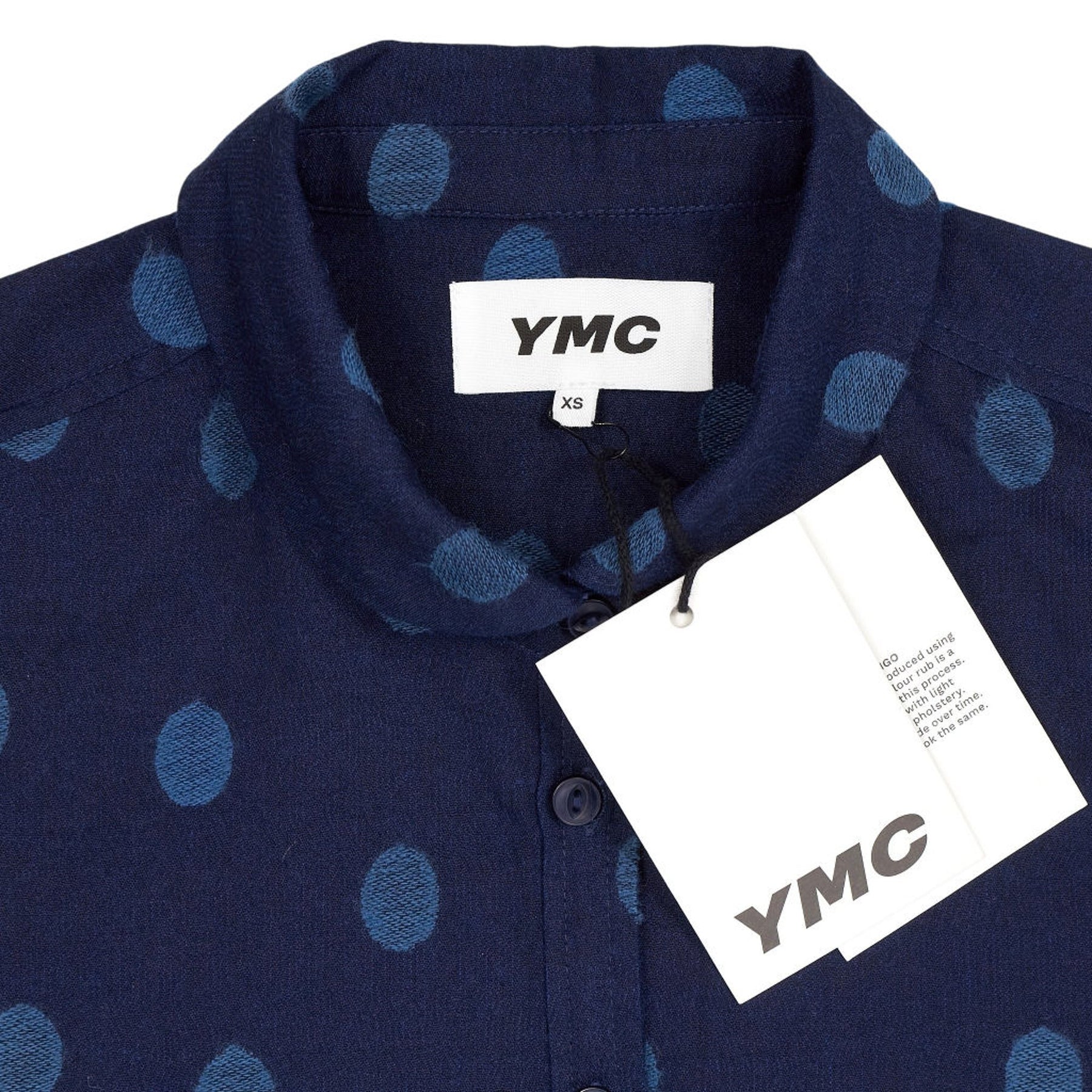 YMC Indigo Polka Dot Marianne Shirt