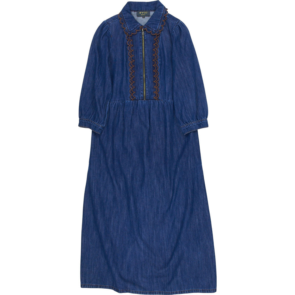 Wyse Blue Denim Dress UK 8
