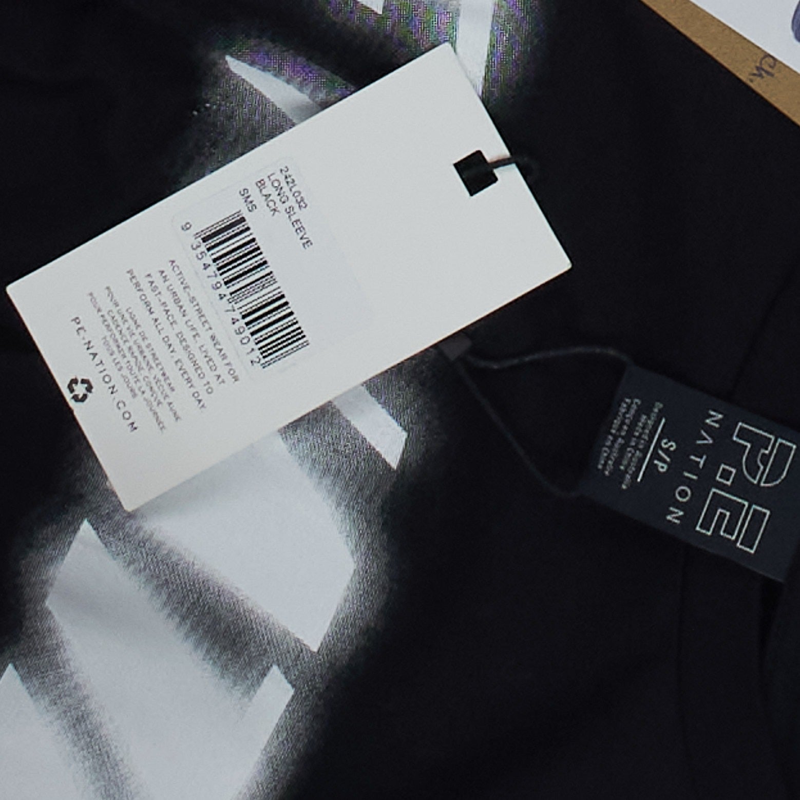 P.E Nation Black Long Sleeve T-Shirt Size S S