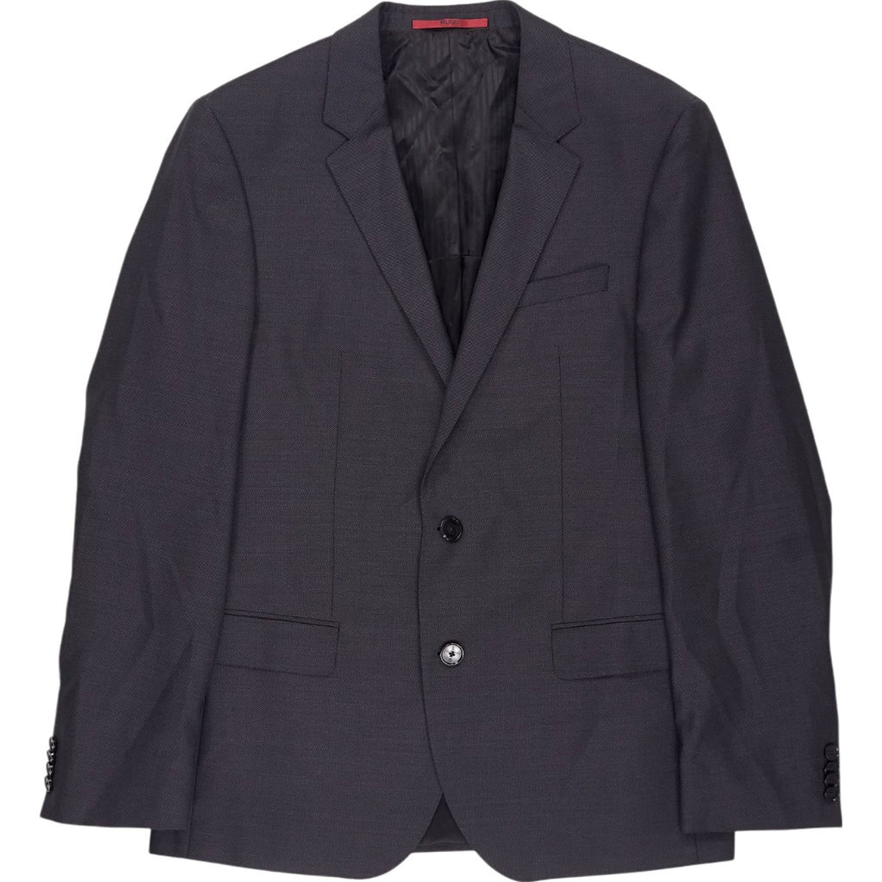 Hugo Black Textured Suit Jacket